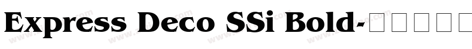 Express Deco SSi Bold字体转换